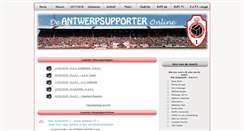 Desktop Screenshot of antwerpsupporter.be